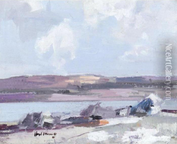 Mull Shore Oil Painting - Hugh Munro