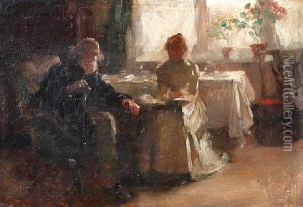 The Light That Never Fails (study) Oil Painting - William Mainwaring Palin