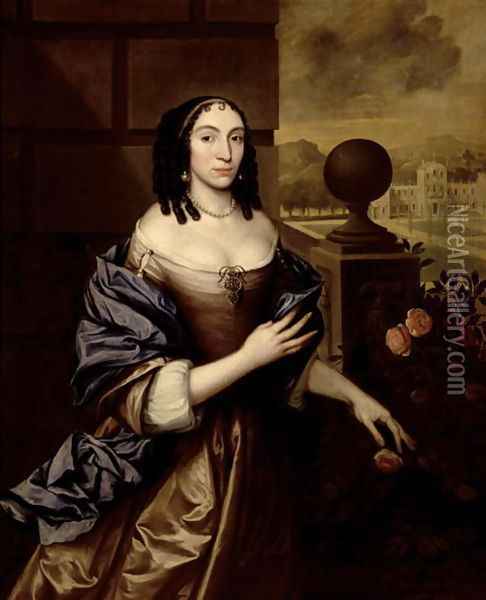 Mary, Duchess of Buckingham Oil Painting - John Michael Wright
