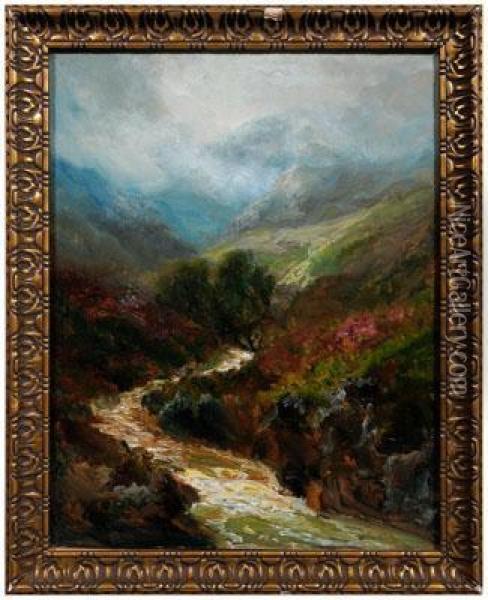 Highland Landscape Oil Painting - John Falconar Slater