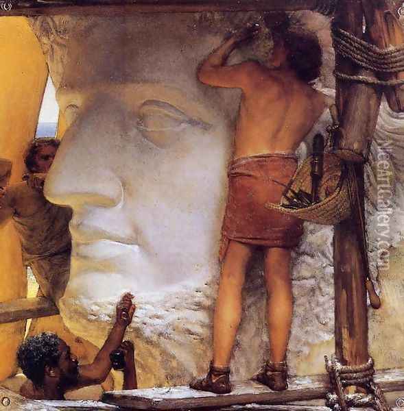 Sculptors in Ancient Rome Oil Painting - Sir Lawrence Alma-Tadema