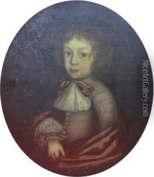Portrait Of King Charles I As A Boy Oil Painting - James Francis Maubert