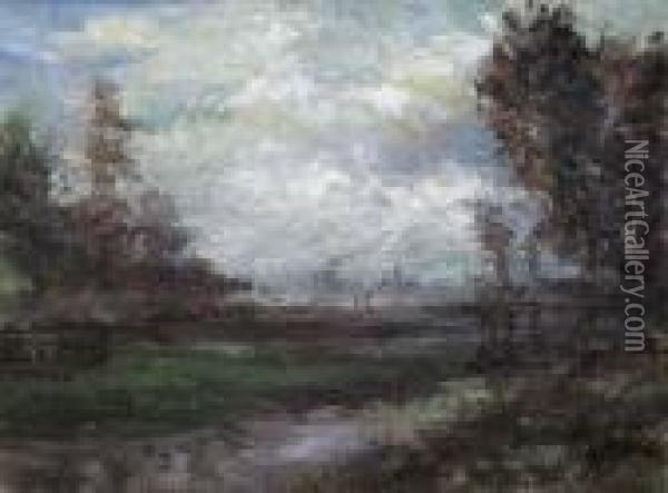 Herbstliche Landschaft Oil Painting - Ludwig Willroider