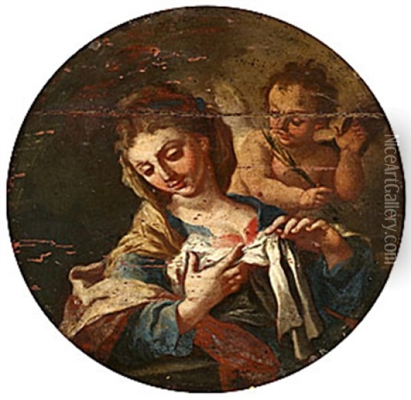 S:ta Agata Oil Painting - Domenico Guarino