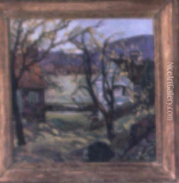 Spring Scene Oil Painting - Fern Isabel Coppedge