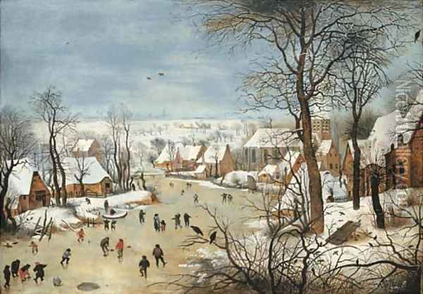 The Birdtrap 3 Oil Painting - Pieter The Younger Brueghel
