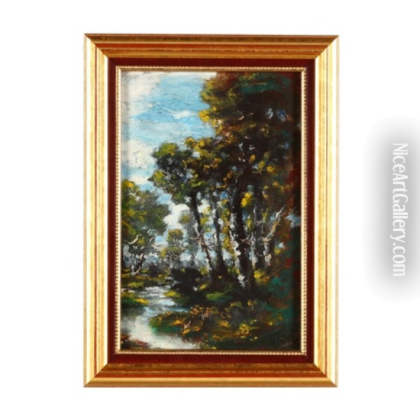 Forest Landscape Oil Painting - Ralph Albert Blakelock