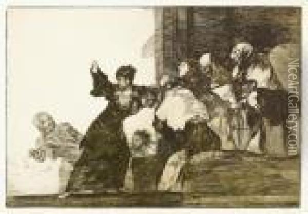 Disparate Pobre. Oil Painting - Francisco De Goya y Lucientes