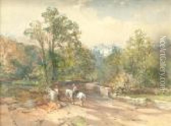 Wickhambridge, Stapleton Oil Painting - Charles Brooke Branwhite