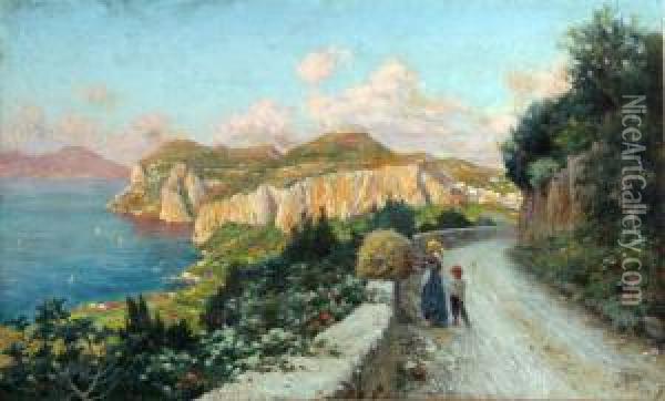 Capri Oil Painting - Bernard Hay