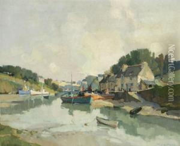 Estuary Of The Seine Oil Painting - Georges Charles Robin