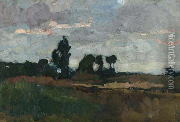 Landschap Oil Painting - Theophile Emile Achille De Bock