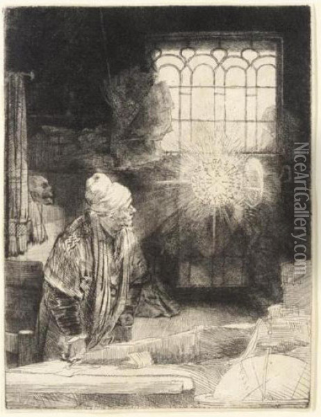 Faust (b., Holl.270; H.260; Bb.52-4) Oil Painting - Rembrandt Van Rijn