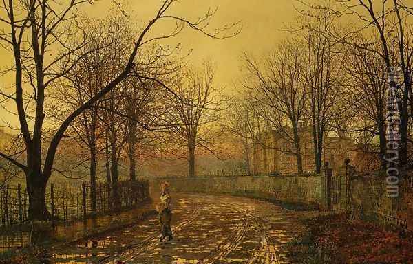 Sixty-Years Ago Oil Painting - John Atkinson Grimshaw