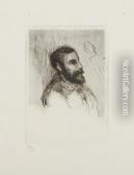 Le Graveur V. -j. Roux-champion Oil Painting - Pierre Auguste Renoir