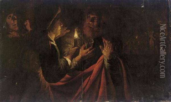 The Denial Of Saint Peter Oil Painting - Gerard Seghers