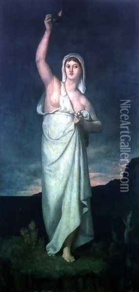 La Vigilance, 1867 Oil Painting - Pierre-Cecile Puvis De Chavannes