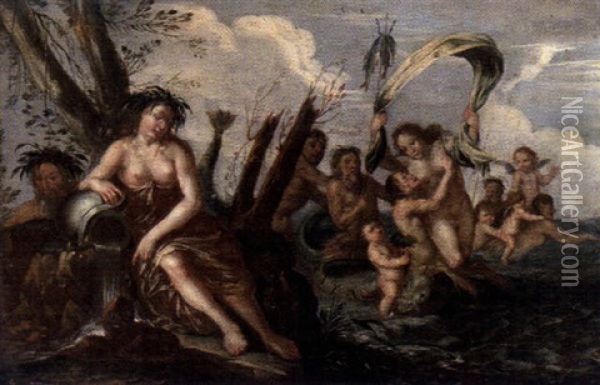 Neptuni Triumf Oil Painting - Jean-Baptiste van Loo