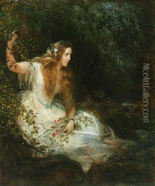 Ophelia Oil Painting - John William Waterhouse