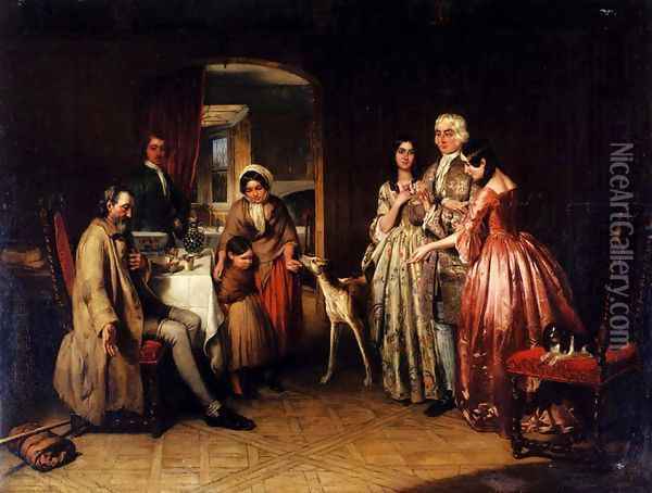 The Adoption Oil Painting - John Smart, R.SA., R.S.W.