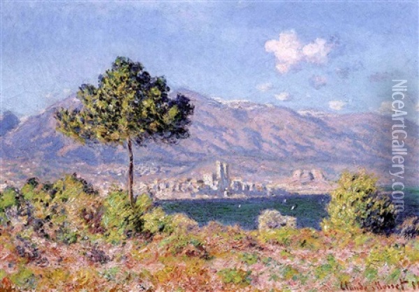 Antibes, Vue De Plateau Notre-dame Oil Painting - Claude Monet