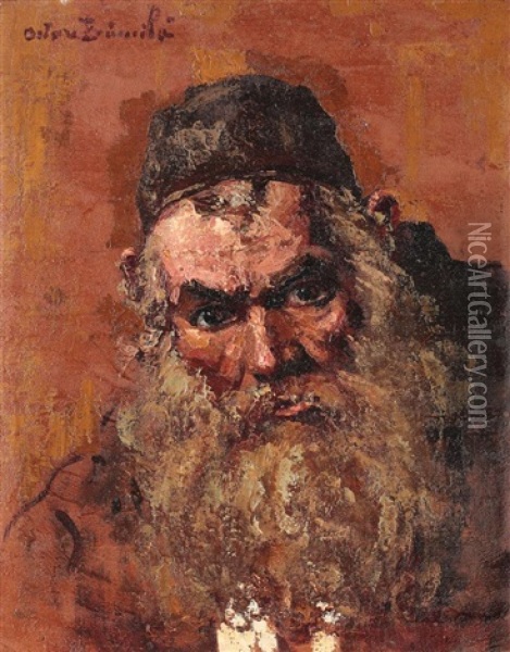 Portretul De Evreu Oil Painting - Octav Bancila