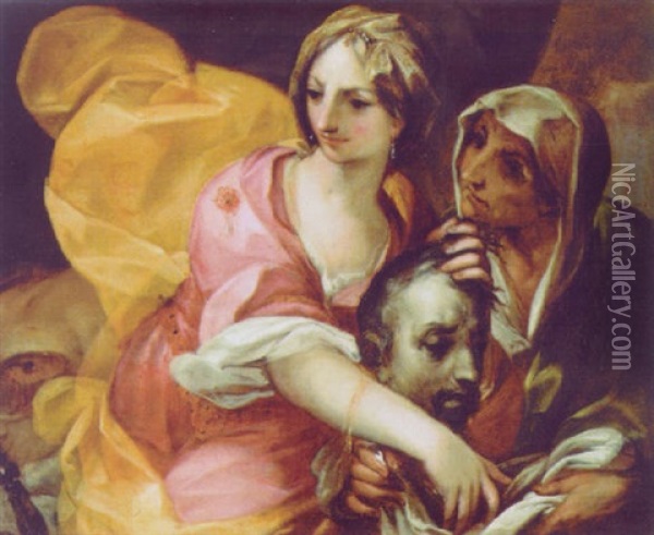 Judith Mit Dem Haupt Des Holofernes Oil Painting - Pietro Antonio Magatti