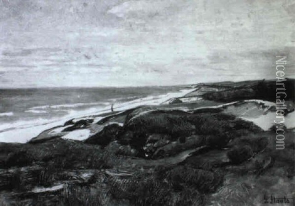 Meereskuste Mit Dunen Oil Painting - Gertrud Staats