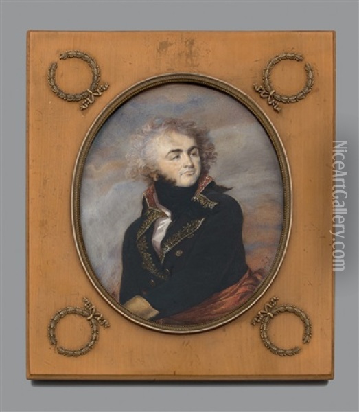 Portrait Du General Kleber En Grand Uniforme, En Buste De Trois-quarts Vers La Droite, Presque De Face Oil Painting - Jean Urbain Guerin