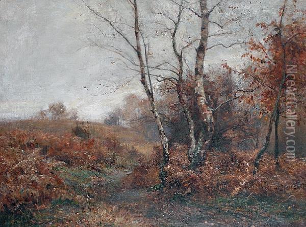 The Last Days Of Autumn Oil Painting - James Herbert Snell