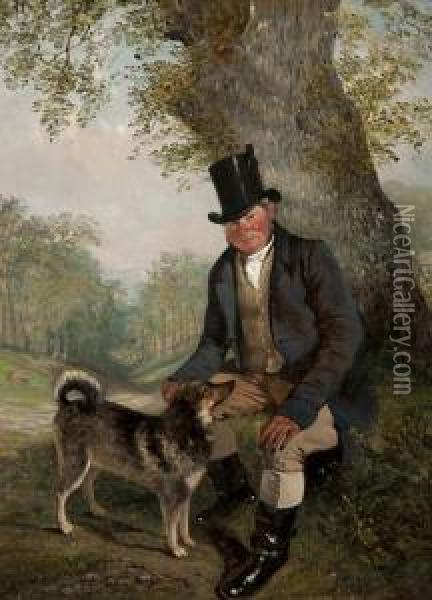 John Berney Petre Of Westwick Hall Oil Painting - Alfred George Stannard