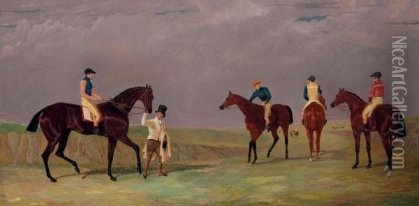 The Doncaster Cup Oil Painting - John Frederick Herring Snr