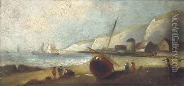 Waiting for the tide Oil Painting - English School