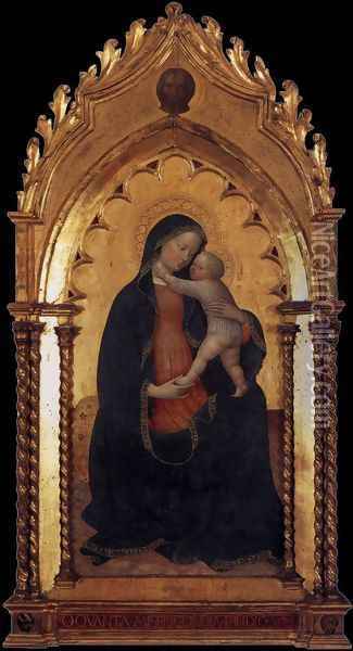 Madonna and Child 1423 Oil Painting - Tommaso Masolino (da Panicale)