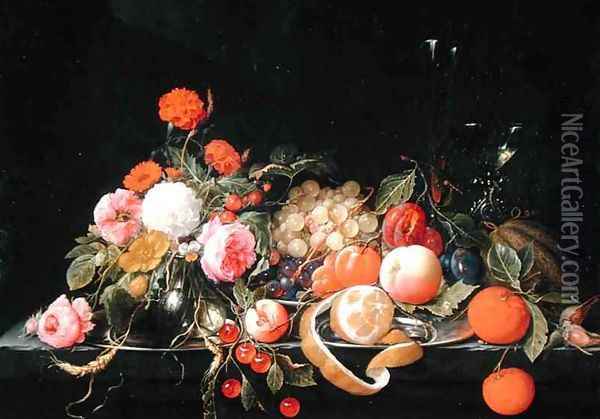 Flowers and Still Life Oil Painting - Cornelis De Heem