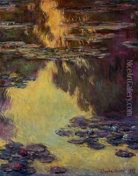 Water-Lilies 8 Oil Painting - Claude Oscar Monet