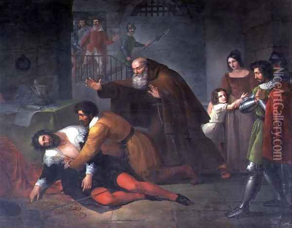 The Death of Filippo Strozzi Oil Painting - Benedetto Servolini