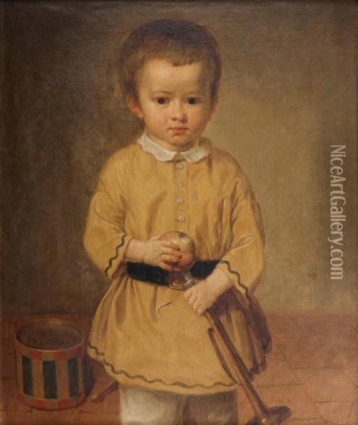 Portrait De Jeune Garcon A La Trompette Oil Painting - Elisabeth Vigee-Lebrun