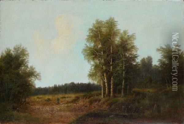 Le Chasseur Dans La Clairiere Oil Painting - Sokrat Maksimovich Vorobiev