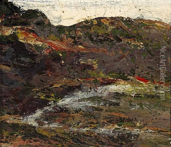 A Landscape Oil Painting - Ernest Lawson