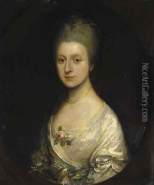 Portrait of Elizabeth Blacker (1739-1822) Oil Painting - Thomas Gainsborough