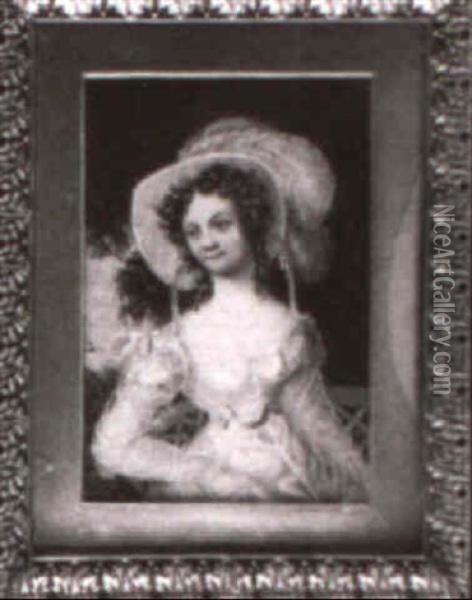 Henrietta, Countess Cathcart (d.1872) Oil Painting - William Mineard Bennett