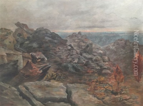 Paysage De Montagne Oil Painting - Leo Gausson