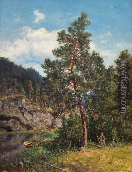 Fra Nordmarka Oil Painting - Morten Muller