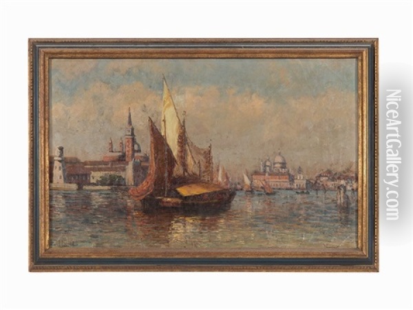 View Of Venice Oil Painting - William Preston Phelps