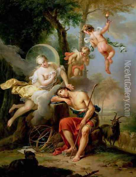 Diana and Endymion Oil Painting - Frans Christoph Janneck