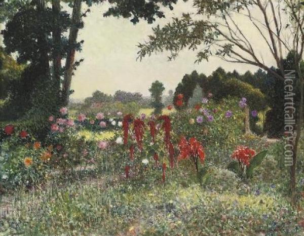 Jardin En Ete Oil Painting - Henri Camille Danger