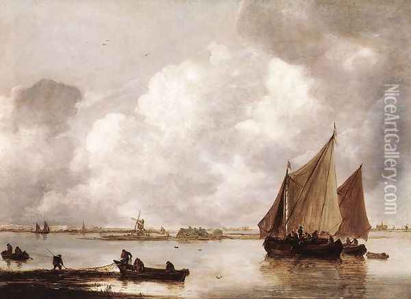 Haarlemer Meer 1656 Oil Painting - Jan van Goyen