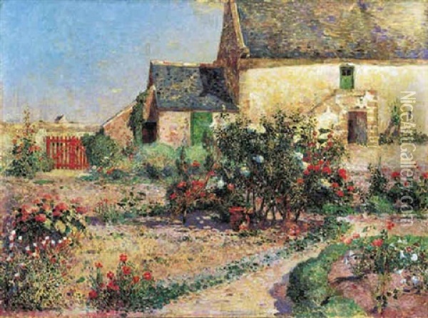 Le Jardin De Kervaudu Oil Painting - Ferdinand du Puigaudeau