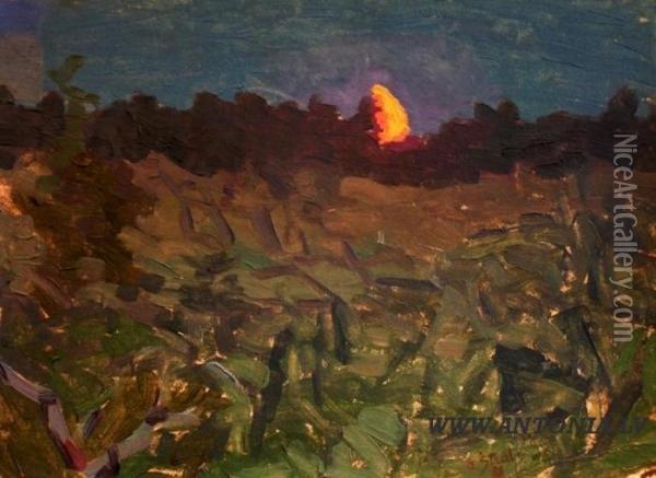 The Light Of The Moon Oil Painting - Aleksandrs Strals